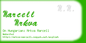 marcell mrkva business card